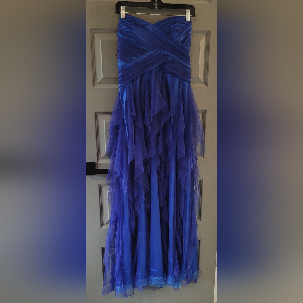 Roberta Bridal Strapless Royal Blue Dress